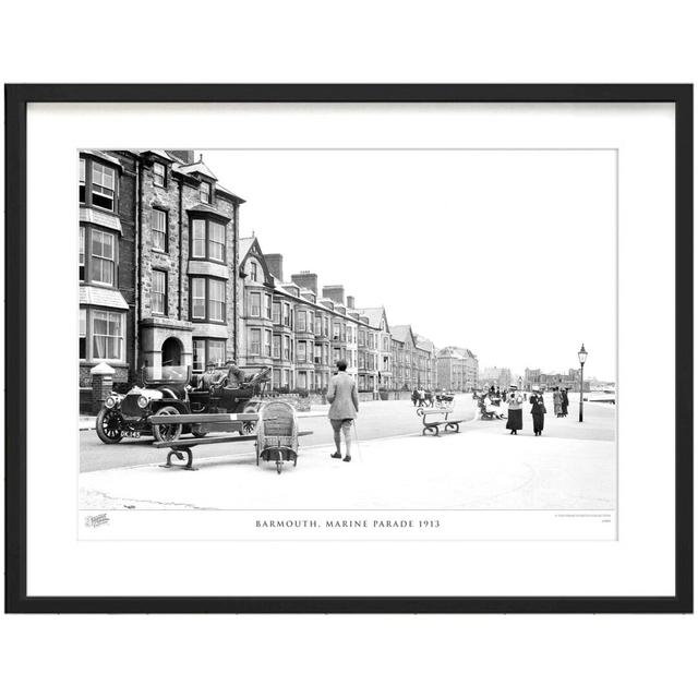 'Barmouth, Marine Parade 1913' - Picture Frame Photograph Print on Paper The Francis Frith Collection Size: 45cm H x 60cm W x 2.3cm D on Productcaster.