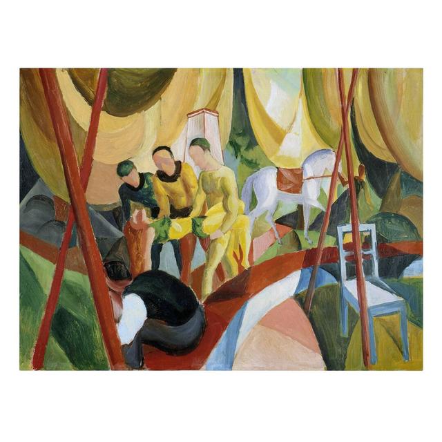 Circus by August Macke - Wrapped Canvas Graphic Art Print East Urban Home Size: 100cm H x 75cm W x 2cm D on Productcaster.