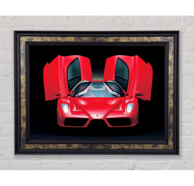 Lamborghini Fledermaus Flügeltüren Rot - Einzelner Bilderrahmen Kunstdrucke Bright Star Größe: 59,7 cm H x 84,1 cm B x 8 cm T on Productcaster.