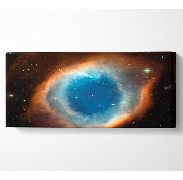 Helix Nebula Eye of God - Wrapped Canvas Art Prints Ivy Bronx Size: 50.8cm H x 121.9cm W on Productcaster.