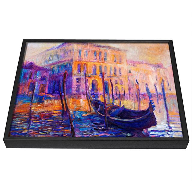 Lonesome Gondola - Print Union Rustic Size: 50.8cm H x 81.3cm W x 10cm D, Format: Black Framed Canvas on Productcaster.