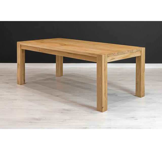 Fernwood Extendable Solid Oak Dining Table Natur Pur Size: 75cm H x 300cm L x 90cm W on Productcaster.