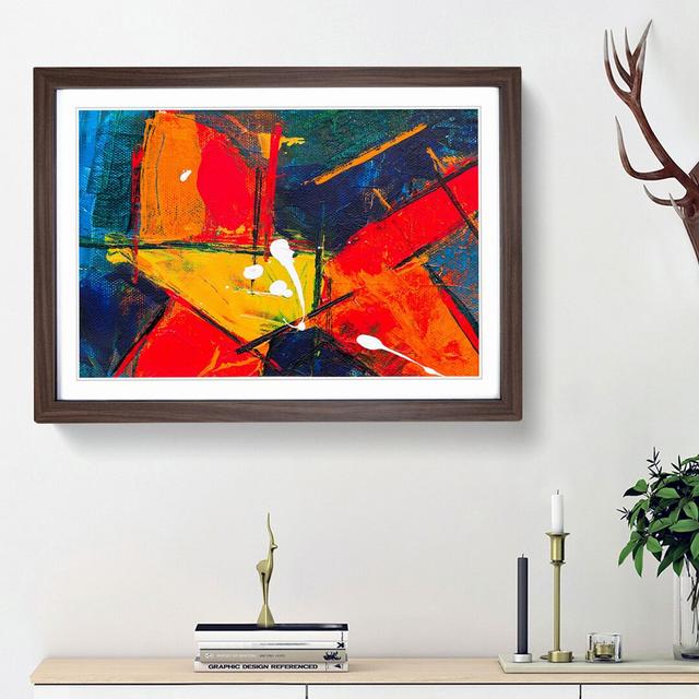 Abstract Art Painting Vol.311 by S.Johnson - Picture Frame Painting Print East Urban Home Frame Option: Walnut Framed, Size: 27cm H x 36cm W x 2cm D on Productcaster.