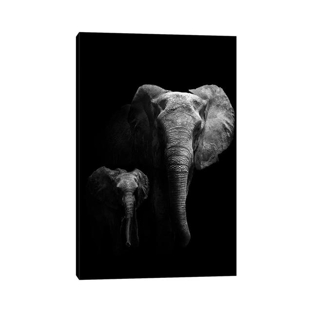 Mother And Child by WildPhotoArt - Wrapped Canvas Art Prints Latitude Run Size: 45.72cm H x 30.48cm W x 1.91cm D on Productcaster.