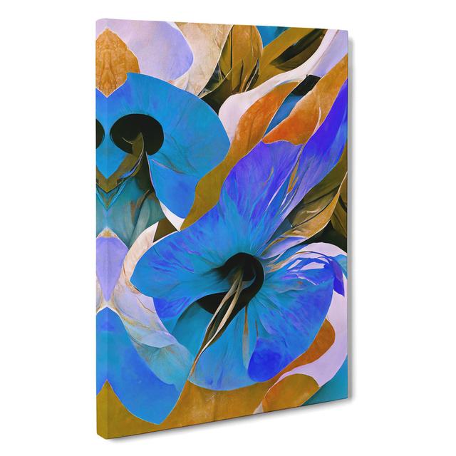 XV1022-3637X Pretty Abstract Floral No.1 - Print 17 Stories Size: 50cm H x 35cm W, Format: Wrapped Canvas, Matte Colour: No Matte on Productcaster.