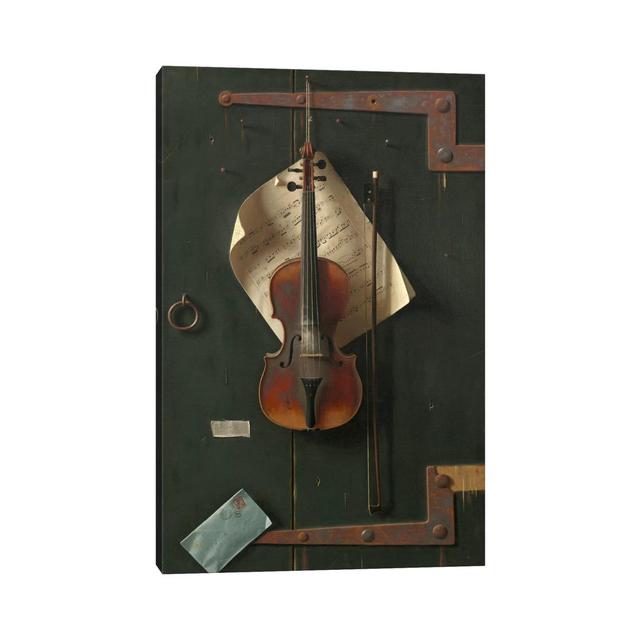 The Old Violin by William Michael Harnett - Wrapped Canvas Photograph ClassicLiving Size: 152.4cm H x 101.6cm W x 3.81cm D on Productcaster.