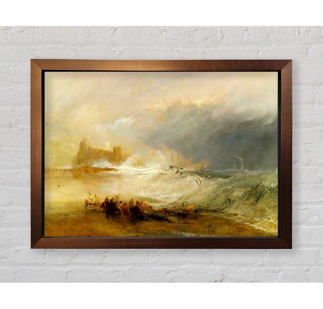 Coast Of Northumberland - Print Rosalind Wheeler Size: 59.7cm H x 84.1cm W x 3.4cm D on Productcaster.