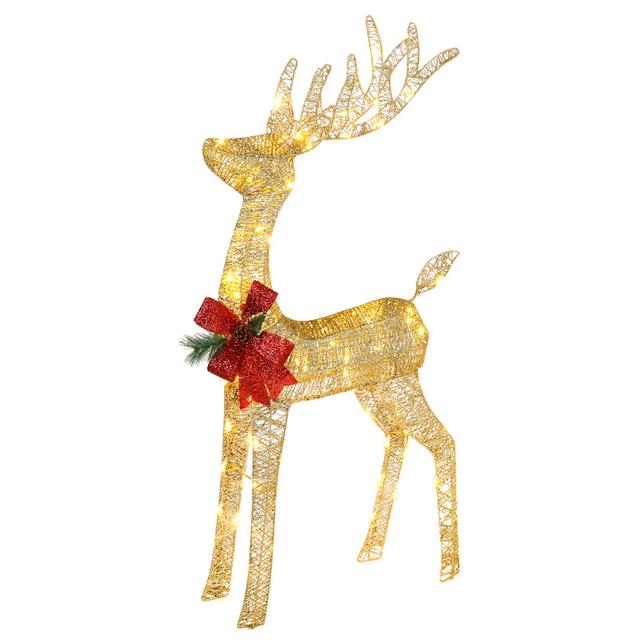 Reindeer Lighted Display The Seasonal Aisle on Productcaster.