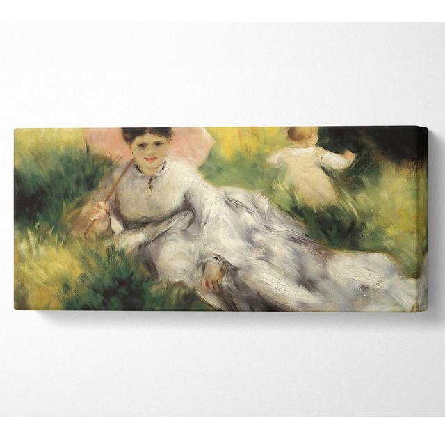 Renoir Woman With Parasol - Wrapped Canvas Art Prints Gracie Oaks Size: 40.6cm H x 101.6cm W on Productcaster.