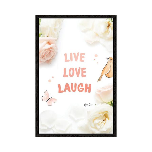 Live Love Laugh 1PC6 Happy Larry Size: 26" H x 18" W, Format: Black Framed on Productcaster.