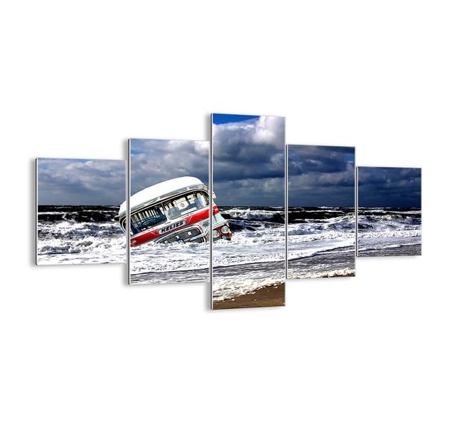 5 Piece Unframed Photograph Print Set on Glass Ebern Designs Size: 70cm H x 125cm W x 1.8cm D on Productcaster.