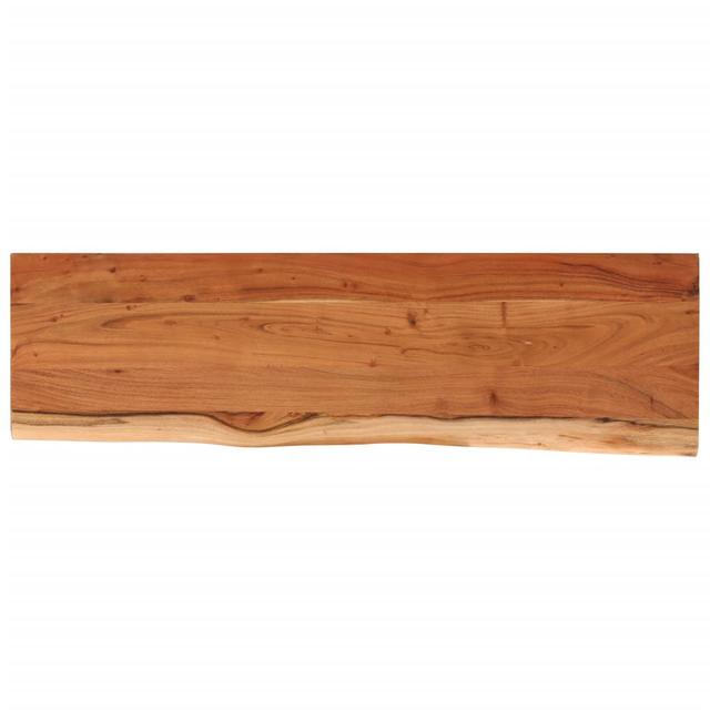 Alpen Home Wall Shelf 100X20x3.8 Cm Rectangular Solid Wood Acacia Live Edge Alpen Home Size: 2.5cm H x 60cm W x 20cm D on Productcaster.