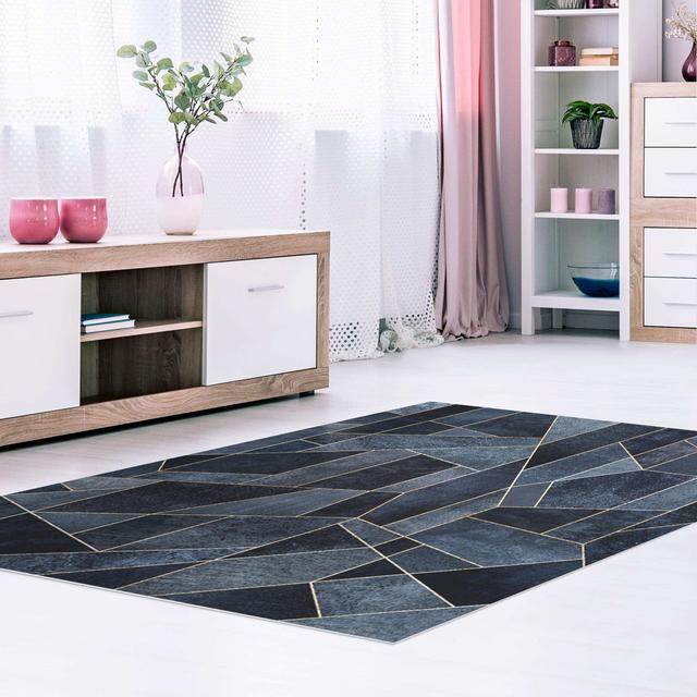 Rectangular Heavenlei Abstract Machine Woven Vinyl Carpet Area Rug East Urban Home Rug Size: Rectangle 60 x 80cm on Productcaster.