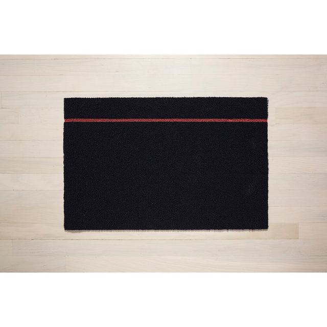 Indoor / Outdoor Doormat Chilewich Colour: Navy/Coral, Mat Size: 0.6cm H x 91cm W x 152cm L on Productcaster.