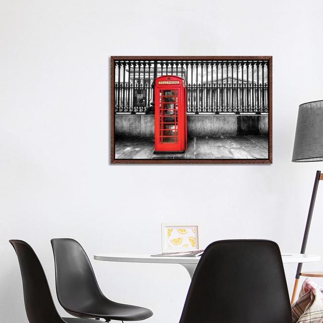 Telephone Booth At The British Museum by Susanne Kremer - Gallery-Wrapped Canvas Giclée on Canvas Ebern Designs Format: Classic Wood Framed, Size: 66. on Productcaster.