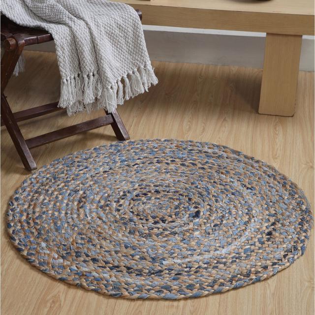 Cheyenne Striped Hand Woven Area Rug 17 Stories Rug Size: Round 60cm on Productcaster.