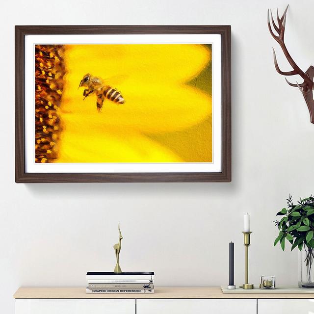 Let me Bee - Picture Frame Painting Print East Urban Home Frame Option: Walnut Framed, Size: 48cm H x 65cm W x 2cm D on Productcaster.