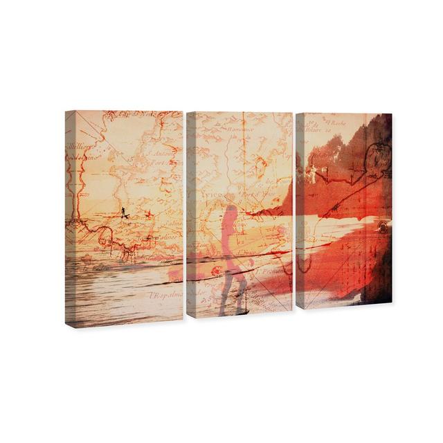 Surfing Ibiza Triptych by Oliver Gal - 3 Piece No Frame Print on Canvas East Urban Home on Productcaster.