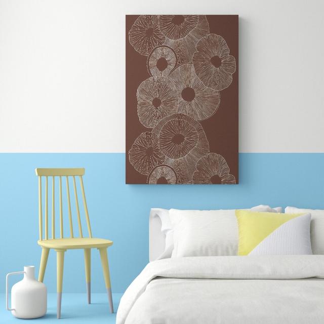 'Intertwine' Graphic Art Print on Wrapped Canvas in Brown East Urban Home Size: 121.9 cm H x 81.3 cm W on Productcaster.