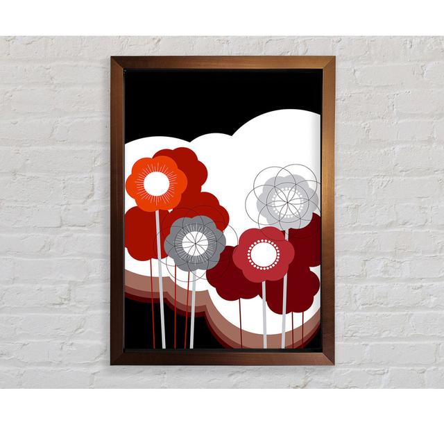 Flower Stem Cloud - Single Picture Frame Art Prints Rosalind Wheeler Size: 84.1cm H x 59.7cm W x 3.4cm D on Productcaster.