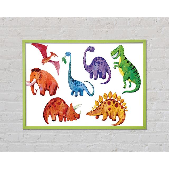 Dinosaur Assortment - Print Zoomie Kids Size: 29.7cm H x 42cm W x 2cm D on Productcaster.