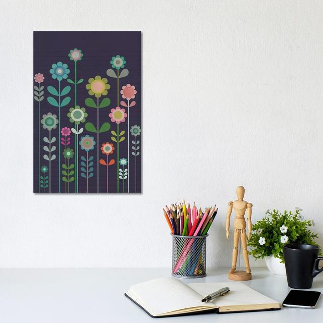 Garden of Small Flowers by Sarah Jarrett - Graphic Art Print on Canvas Latitude Run Format: Wrapped Canvas, Size: 30.48cm H x 20.32cm W x 1.91cm D on Productcaster.