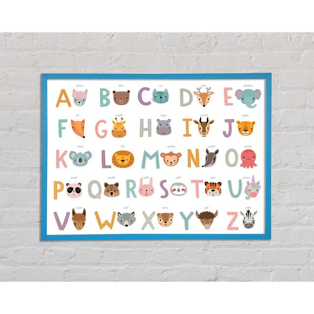 The Animal Alphabet - Print Zoomie Kids Size: 59.7cm H x 84.1cm W x 2cm D on Productcaster.