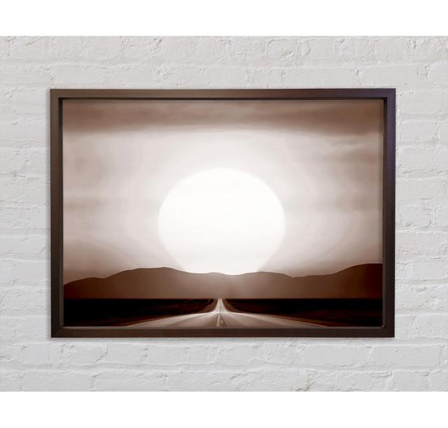 Chocolate Road To The Sun - Single Picture Frame Art Prints on Canvas Ebern Designs Size: 84.1cm H x 118.9cm W 3.3cm D on Productcaster.