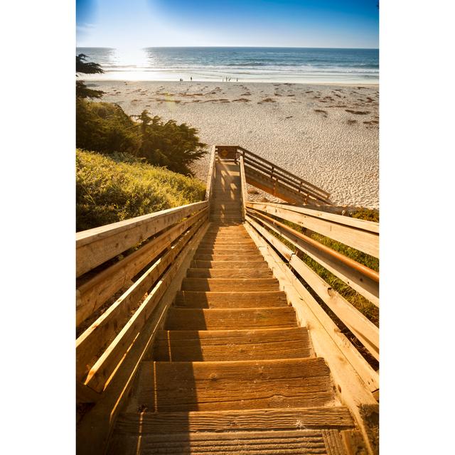 Steps to carmel beach House of Hampton Size: 91cm H x 61cm W on Productcaster.