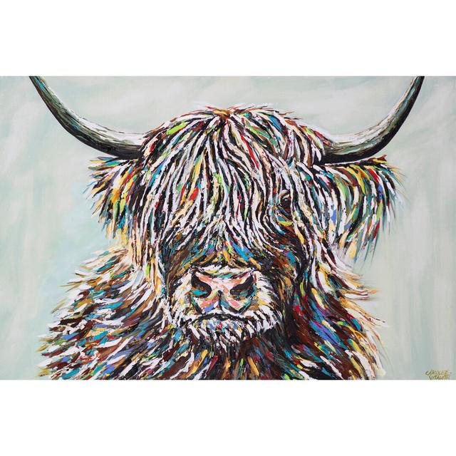 Woolly Highland II - Wrapped Canvas Painting Gracie Oaks Size: 20cm H x 30cm W x 3.8cm D on Productcaster.