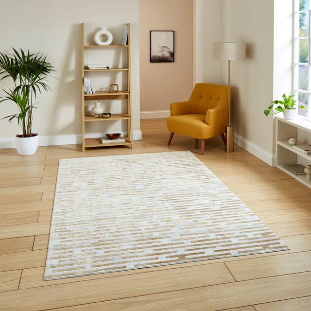 Cressie Machine Woven Beige Area Rug Metro Lane Rug Size: Rectangle 80 x 150cm on Productcaster.