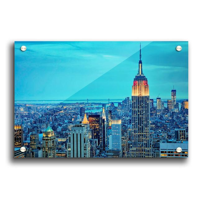 New York Empire Blues - Unframed Photograph Print on Acrylic East Urban Home Size: 29.7cm H x 42cm W on Productcaster.