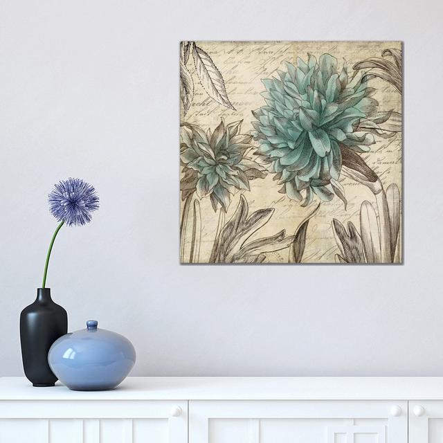 Blue Botanical I by Aimee Wilson - Wrapped Canvas Print ClassicLiving Size: 45.72cm H x 45.72cm W x 1.905cm D on Productcaster.