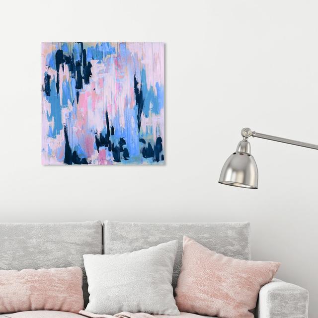 Marissa Anderson - Blush And Aqua Swan Lake - Wrapped Canvas Painting East Urban Home Size: 61 cm H x 61 cm W x 3.8 cm D on Productcaster.