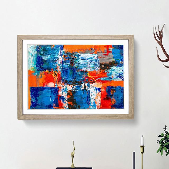 Abstract Art Painting Vol.336 by S.Johnson - Picture Frame Painting Print East Urban Home Frame Option: Oak Framed, Size: 27cm H x 36cm W x 2cm D on Productcaster.