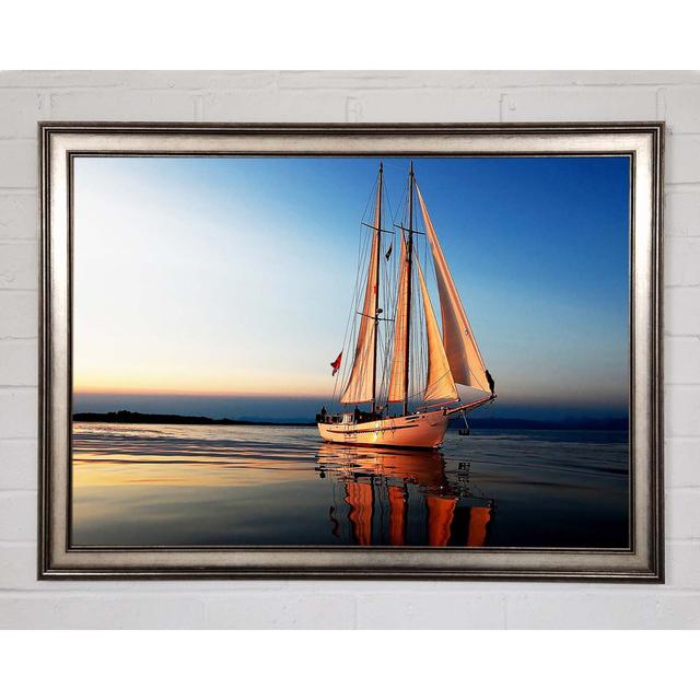 Refections Of The Sail Boat - Single Picture Frame Art Prints Longshore Tides Size: 21cm H x 29.7cm W on Productcaster.