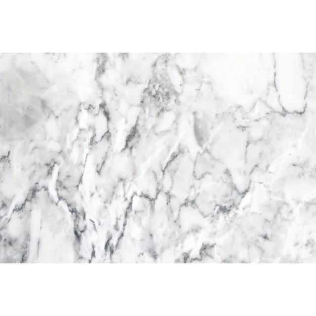 White Marble Texture - Wrapped Canvas Print Metro Lane Size: 30cm H x 46cm W on Productcaster.