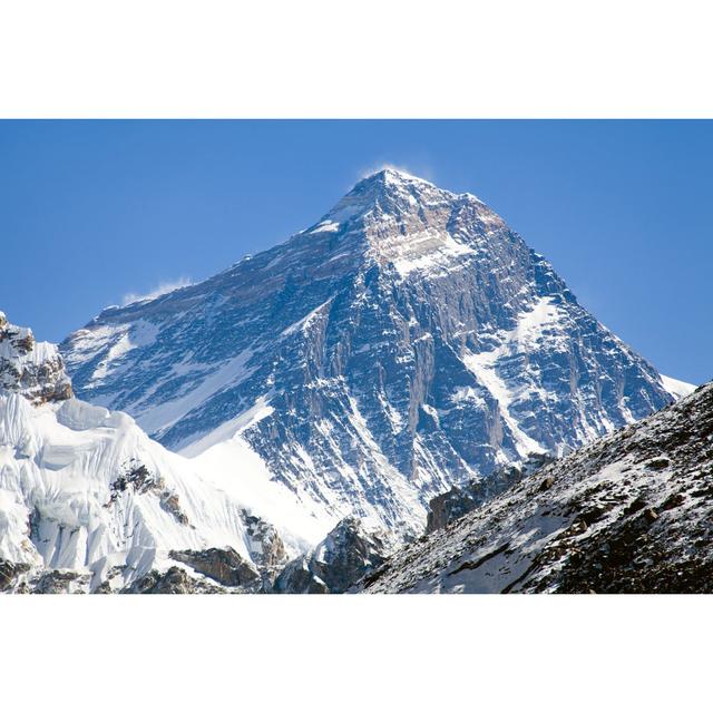 Top Of Mount Everest Way To Everest Base Camp Nepal - Wrapped Canvas Print Union Rustic Size: 30cm H x 46cm W on Productcaster.