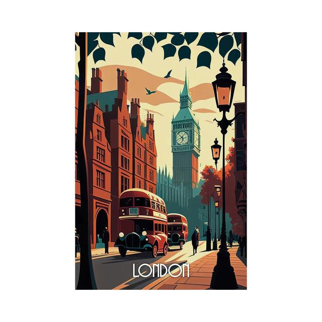 London City by Durro Art - No Frame Gallery-Wrapped Canvas Giclée on Canvas ClassicLiving Size: 30.48cm H x 20.32cm W on Productcaster.