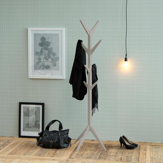 Jahiem Freestanding 8 - Hook Coat Rack Norden Home Colour: Grey on Productcaster.