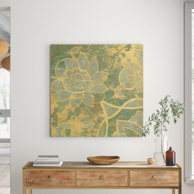 'Persian Tile II' by Louise Montillio Graphic Art on Wrapped Canvas East Urban Home Size: 101cm H x 101cm W x 3.81cm D on Productcaster.