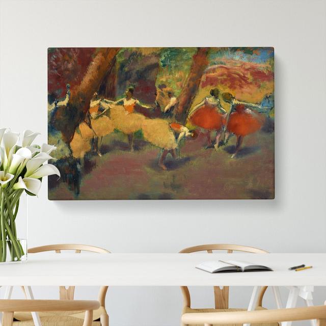 Before The Performance by Edgar Degas - Wrapped Canvas Painting East Urban Home Size: 35cm H x 50cm W x 3cm D on Productcaster.