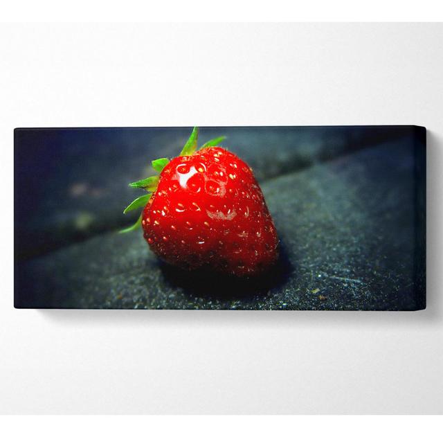 Strawberry Seeds - Wrapped Canvas Art Prints Ebern Designs Size: 71cm H x 162.5cm W on Productcaster.