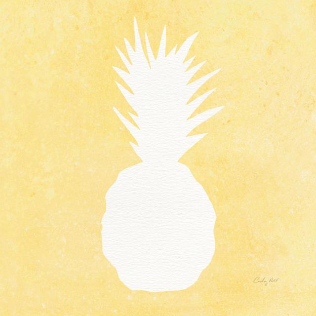 Tropical Fun Pineapple Silhouette II by Courtney Prahl - Wrapped Canvas Painting 17 Stories Size: 122cm H x 122cm W x 3.8cm D on Productcaster.