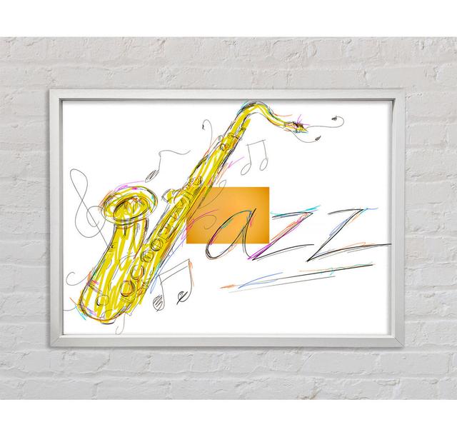 Jazz - Einzelner Bilderrahmen Kunstdrucke auf Leinwand Bright Star Größe: 100 cm H x 141,4 cm B x 3,3 cm T on Productcaster.