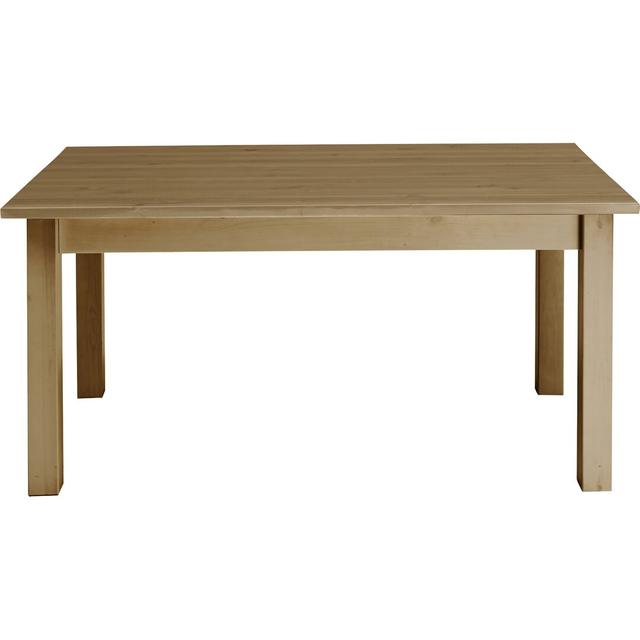 Pine Solid Wood Dining Table August Grove Colour: Brown/Brown, Size: 78cm H x 120cm L x 78cm W on Productcaster.