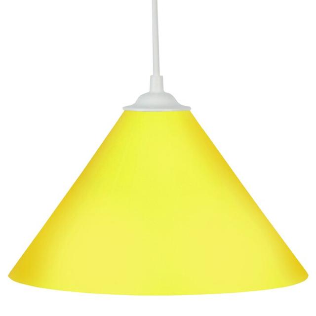 Peters 1 - Light Cone Pendant 17 Stories Shade Colour: Yellow on Productcaster.