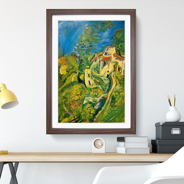 Landscape Town View by Chaim Soutine - Picture Frame Painting East Urban Home Frame Option: Walnut Framed, Size: 36cm H x 27cm W x 2cm D on Productcaster.