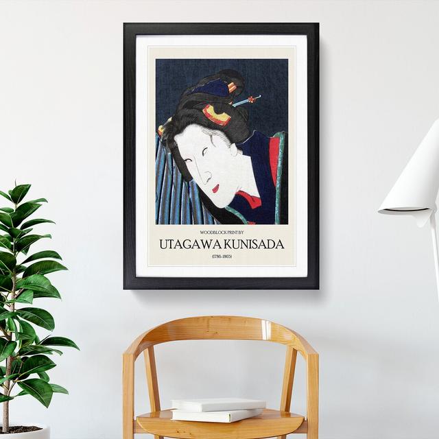 Kikugoro Ii by Utagawa Kunisada - Picture Frame Art Prints East Urban Home Size: 36cm H x 27cm W x 2cm D, Frame Option: Black Framed on Productcaster.