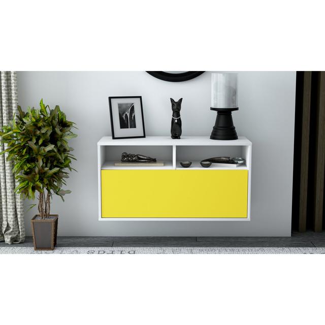 Loyne TV Stand Ebern Designs Colour: Yellow on Productcaster.